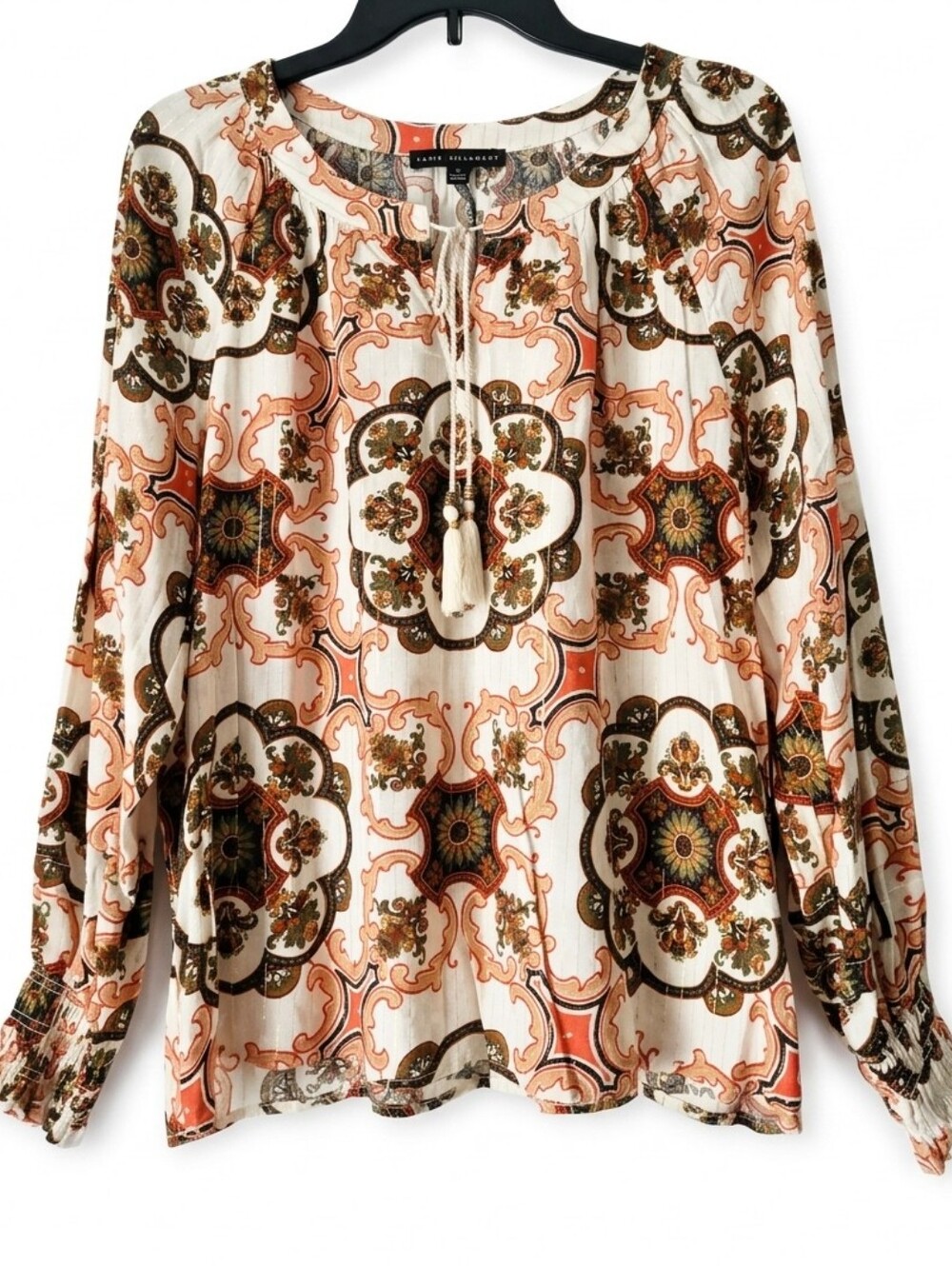 NWOT Jane & Delancey Medallion Print Boho Blouse M